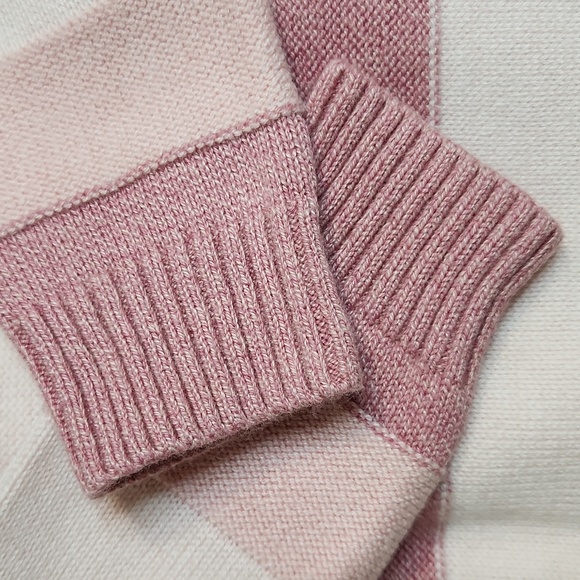 GAP Knit Pink Crazy Stripe Sweater W/ Metalic Trim, Size 4 ~ EUC - Picture 5 of 5